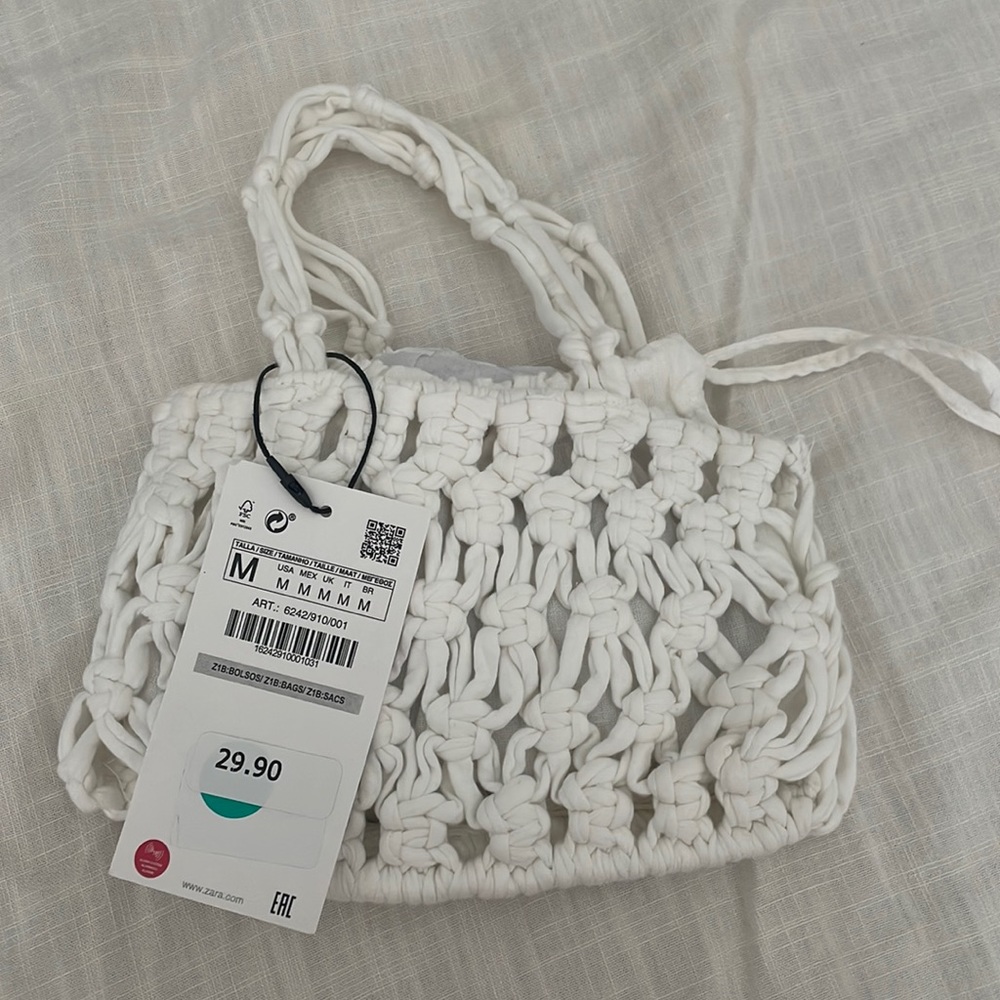 NEW ZARA* “Woven Fabric Mini Bucket Bag”